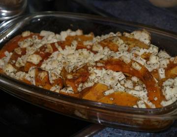 Gebratener Butternuss-Kürbis Gebratener Butternuss-Kürbis