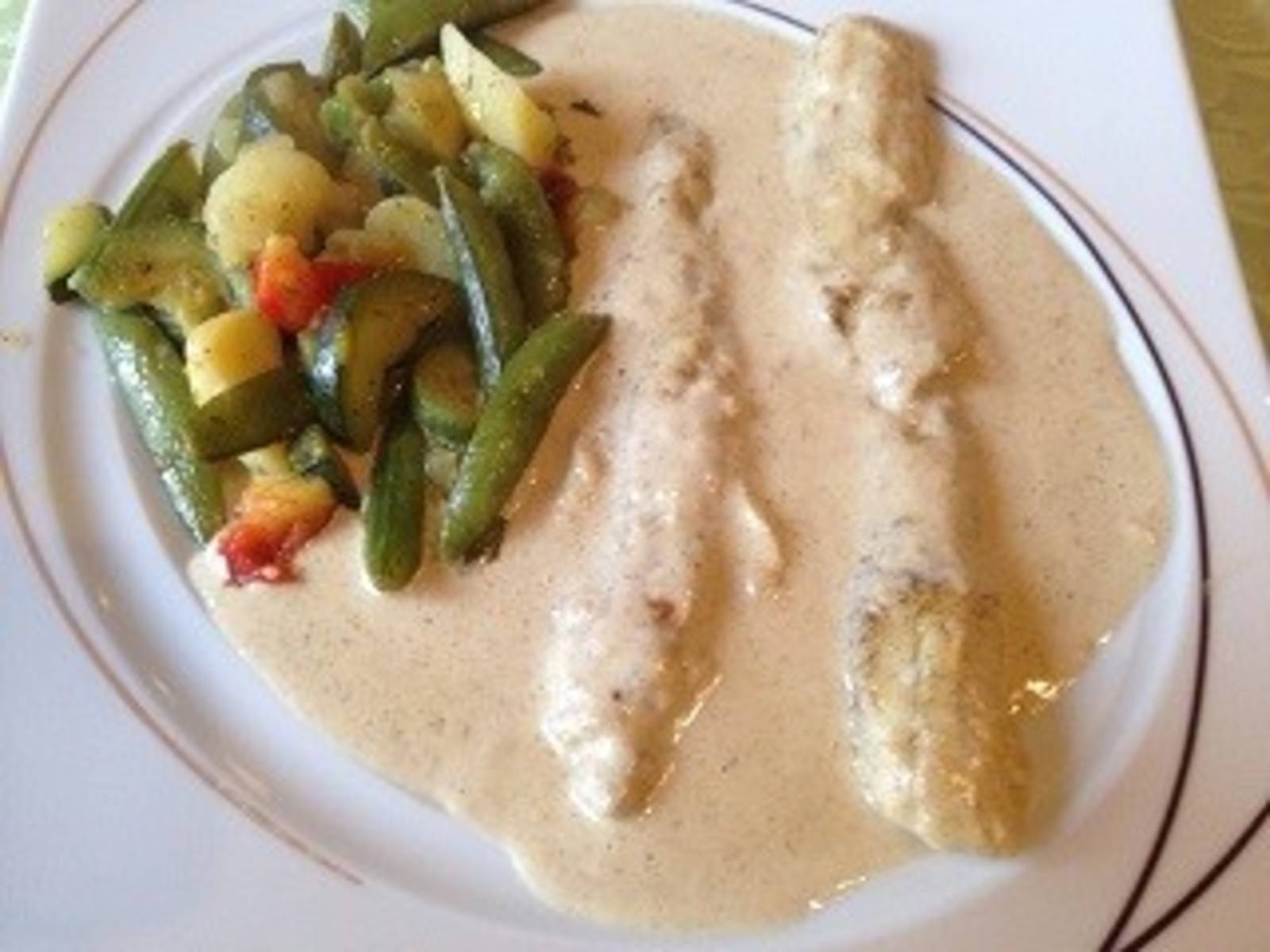 Fisch in Meerrettichrahm
