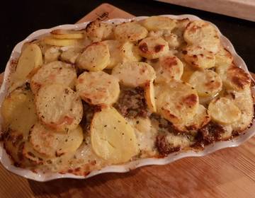 Karfiol-Auflauf mit Faschiertem Karfiol-Auflauf mit Faschiertem