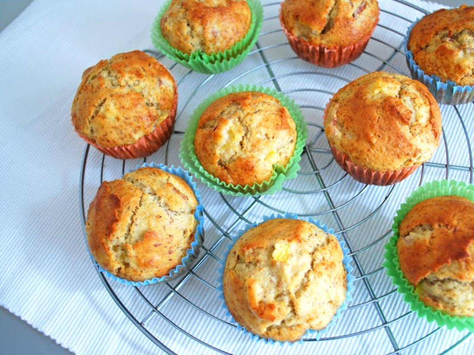 Bananen-Marzipan Muffins