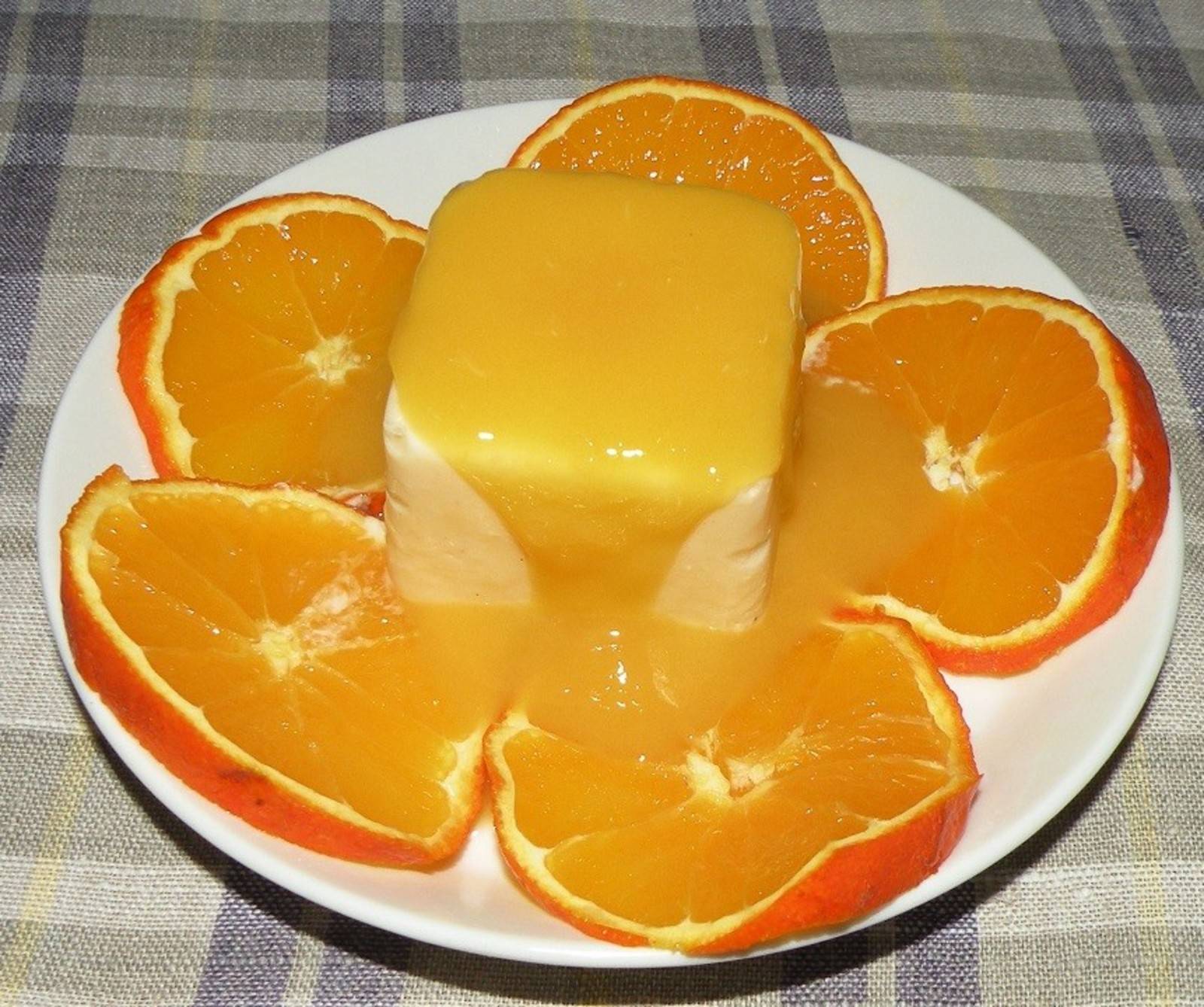 Orangen-Vanilleeiscreme