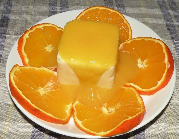 Orangen-Vanilleeiscreme