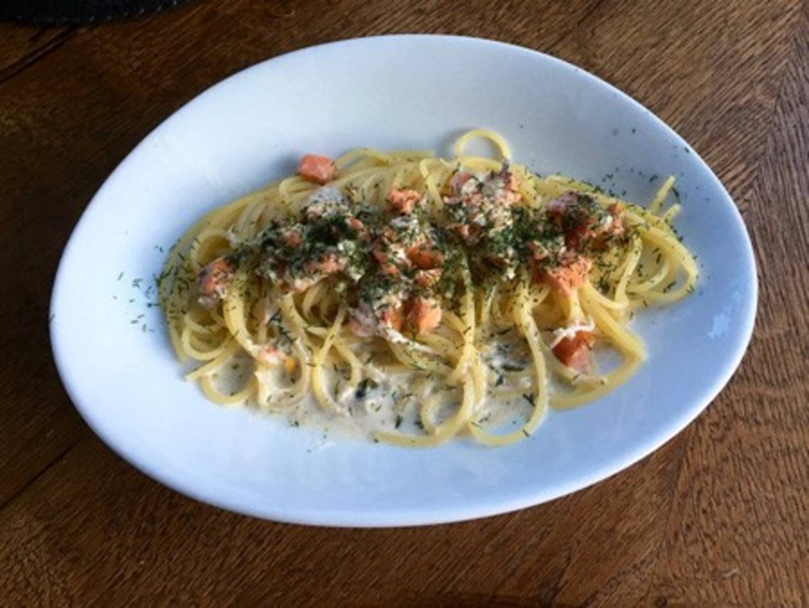 Spaghetti mit Lachssauce Rezept - ichkoche.de