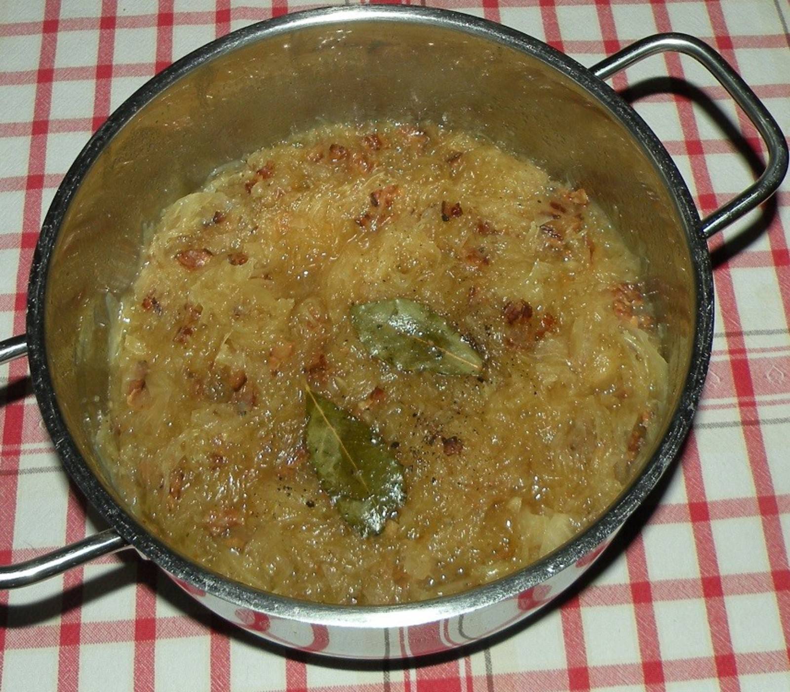 Sauerkraut mit Speck Rezept - ichkoche.ch