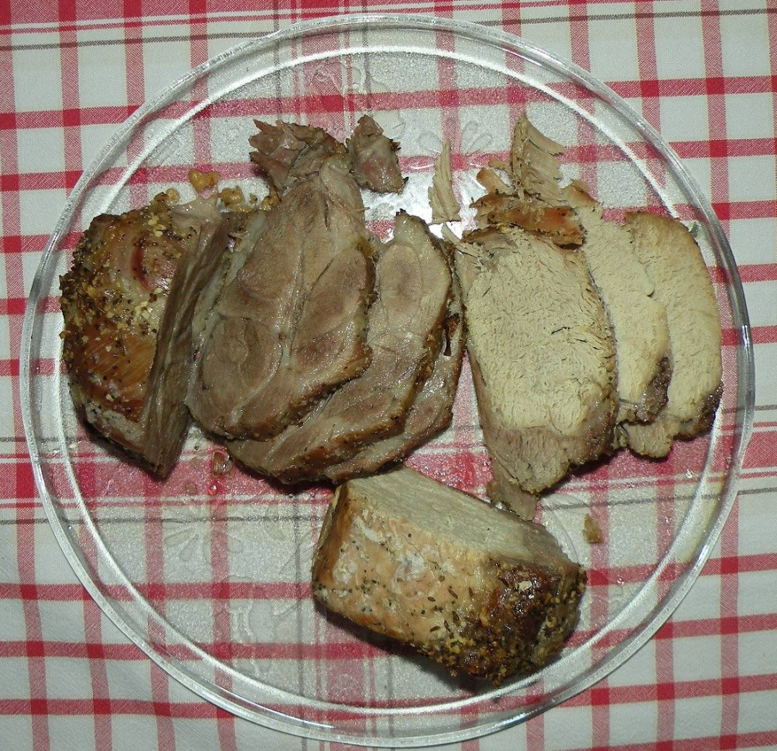Zweierlei Schweinsbraten