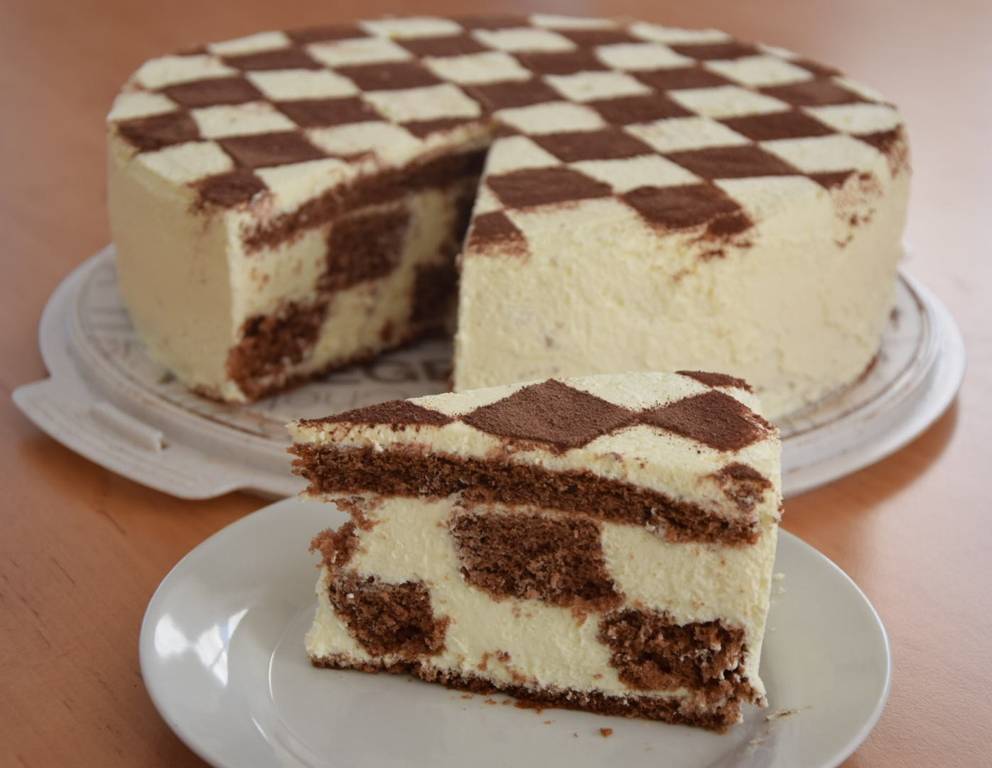 Schachbretttorte Schachbretttorte