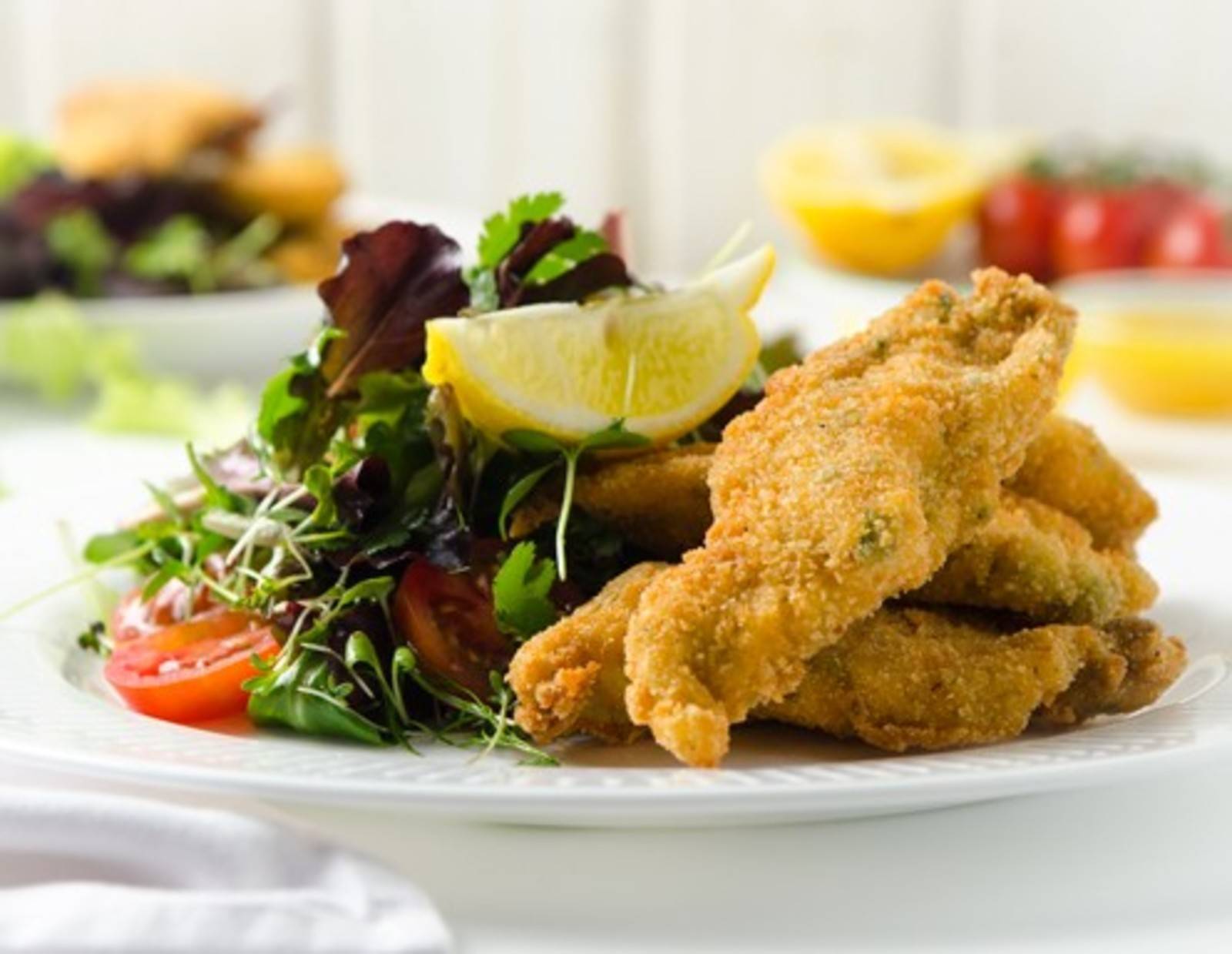 Backhendlsalat aus der Heißluftfritteuse