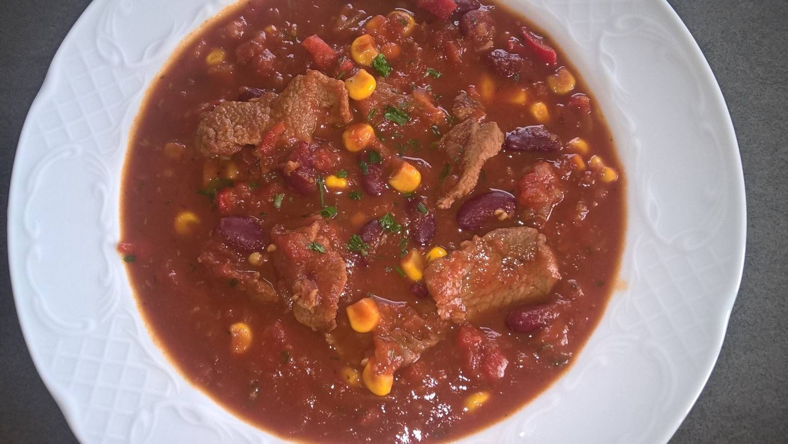 Chili con Carne mit Rindfleisch