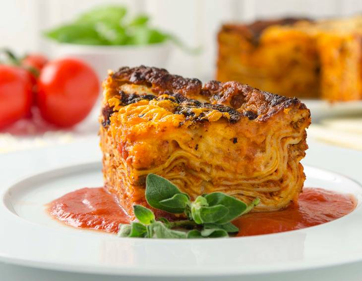 Lasagne aus der Heißluftfritteuse