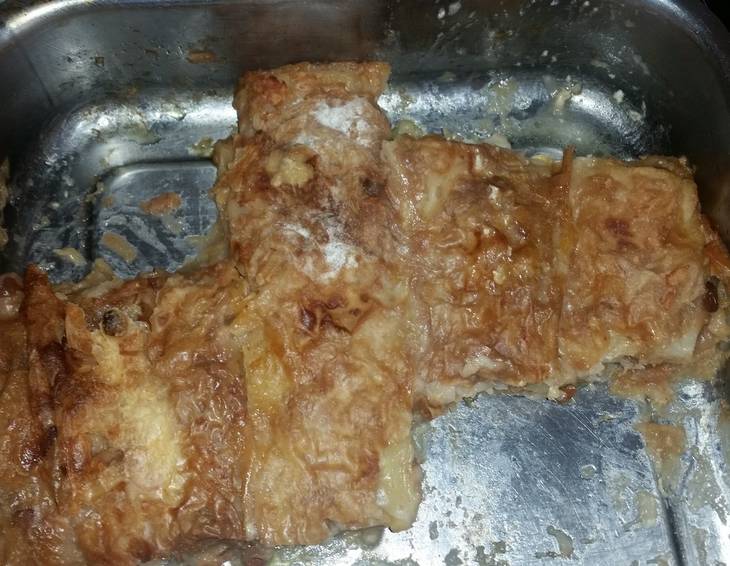 Apfelrahmstrudel in der Bratpfanne'