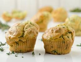 Bärlauchmuffins aus der Heißluftfritteuse Bärlauchmuffins aus der Heißluftfritteuse