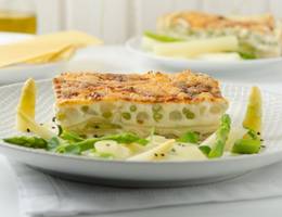 Spargellasagne aus der Heißluftfritteuse