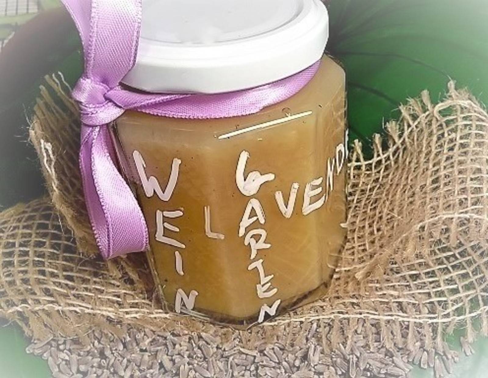 Weingartenpfirsich-Lavendel-Marmelade