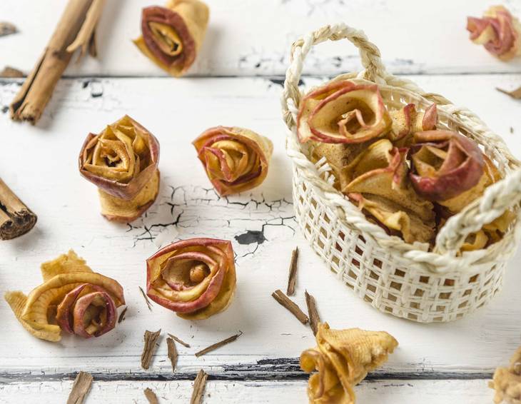 Gedörrte Apfel-Rosen Gedörrte Apfel-Rosen