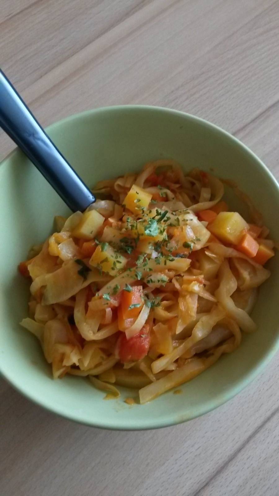 Scharfes Weißkraut-Ingwer-Curry Rezept - ichkoche.de