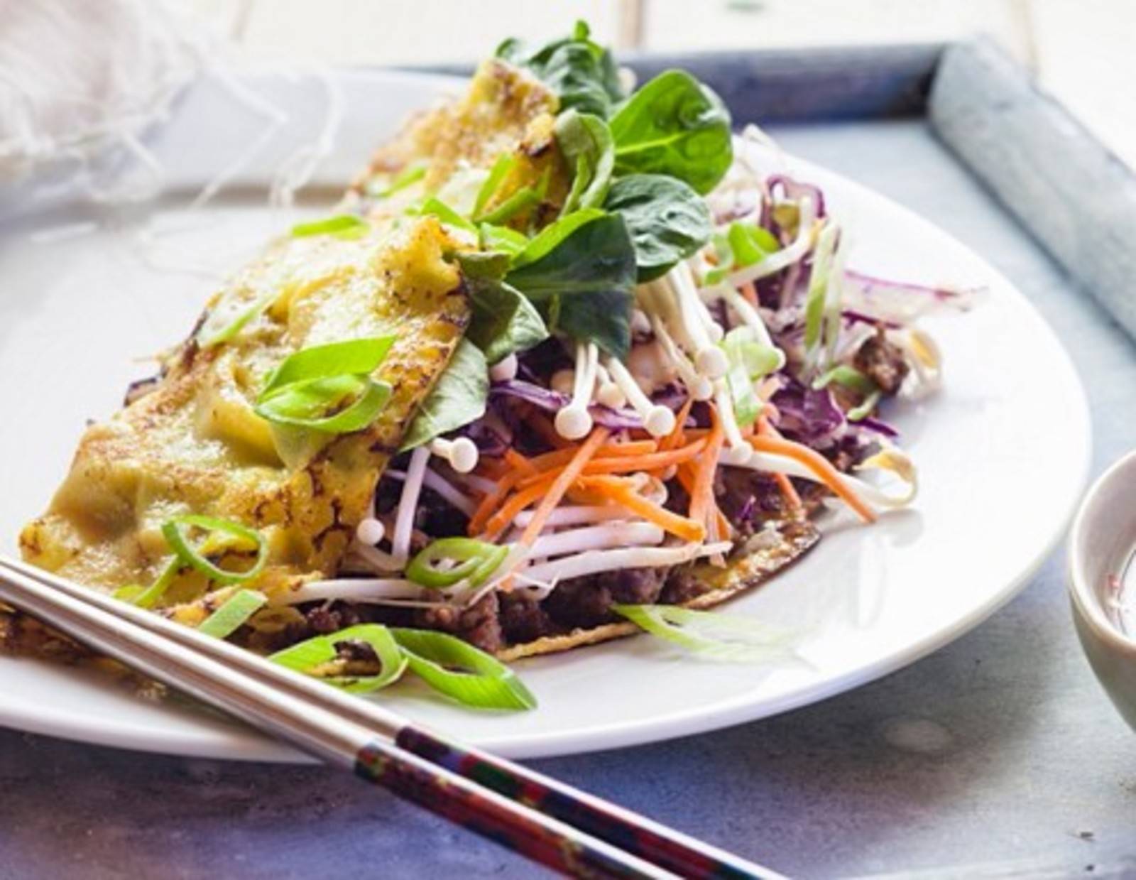 Banh Xeo mit Faschiertem Rezept