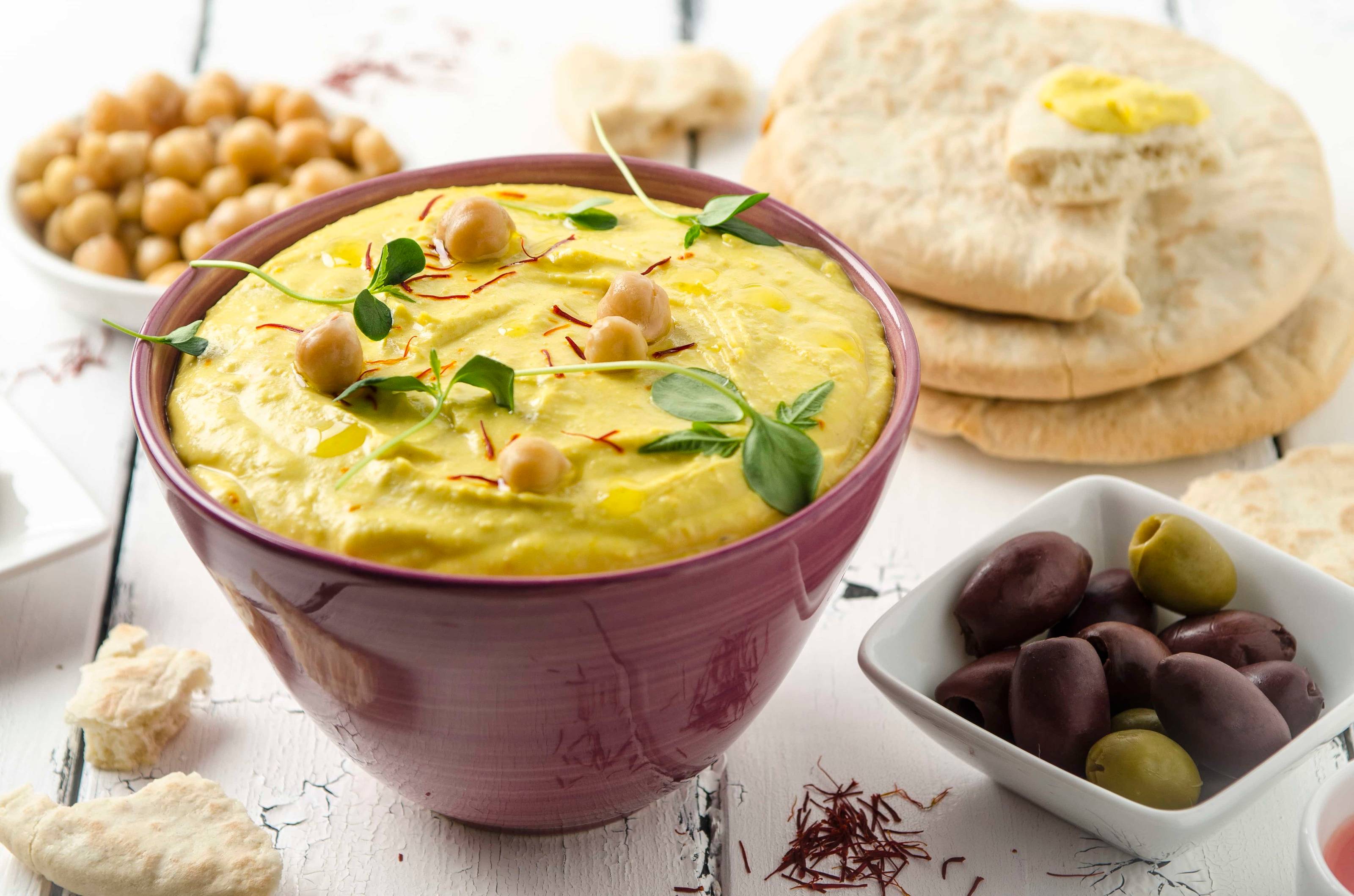 Safran-Orangen-Hummus Rezept