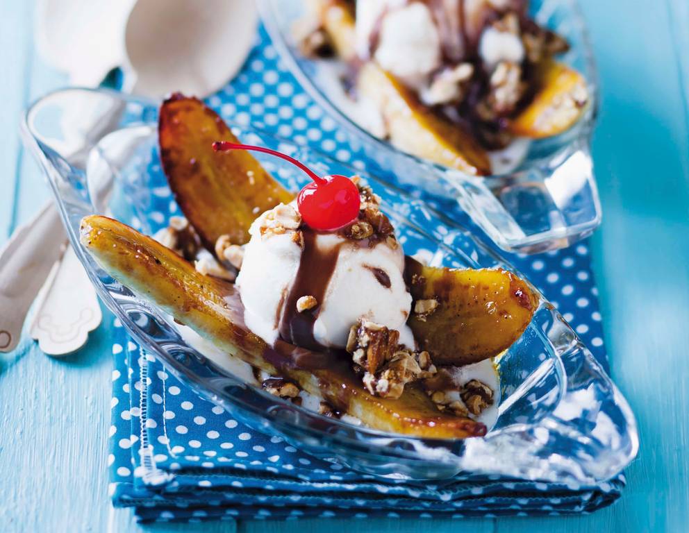 Karamellisierter Bananensplit Karamellisierter Bananensplit