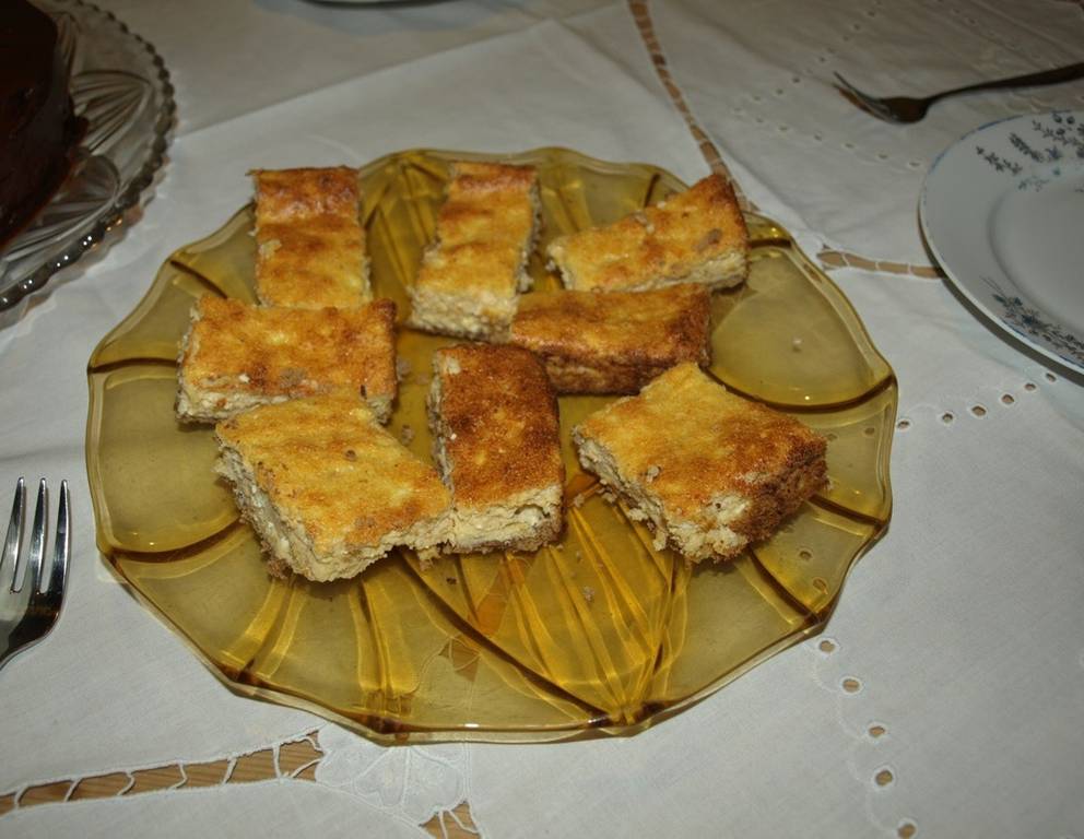 Topfenschnitte Pfirsich-Marille Topfenschnitte Pfirsich-Marille