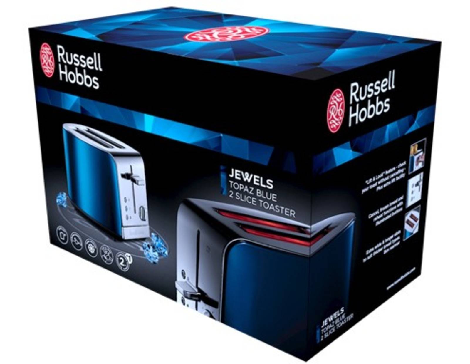 Toaster Jewels Topaz Blue Russell Hobbs