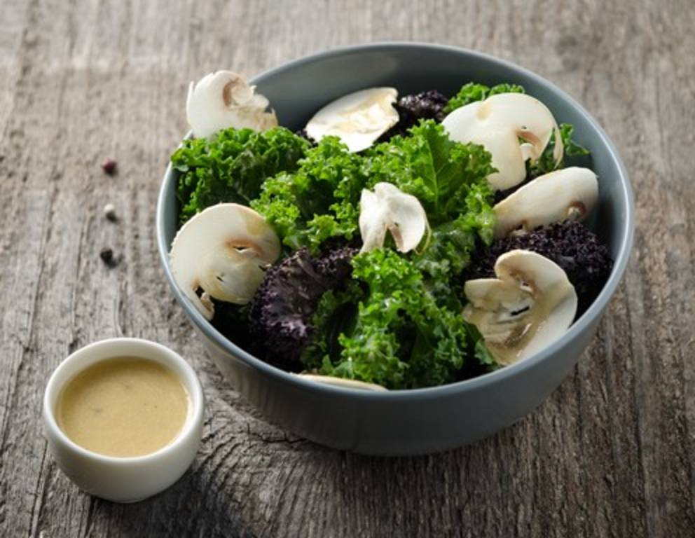 Grünkohl-Champignon-Salat