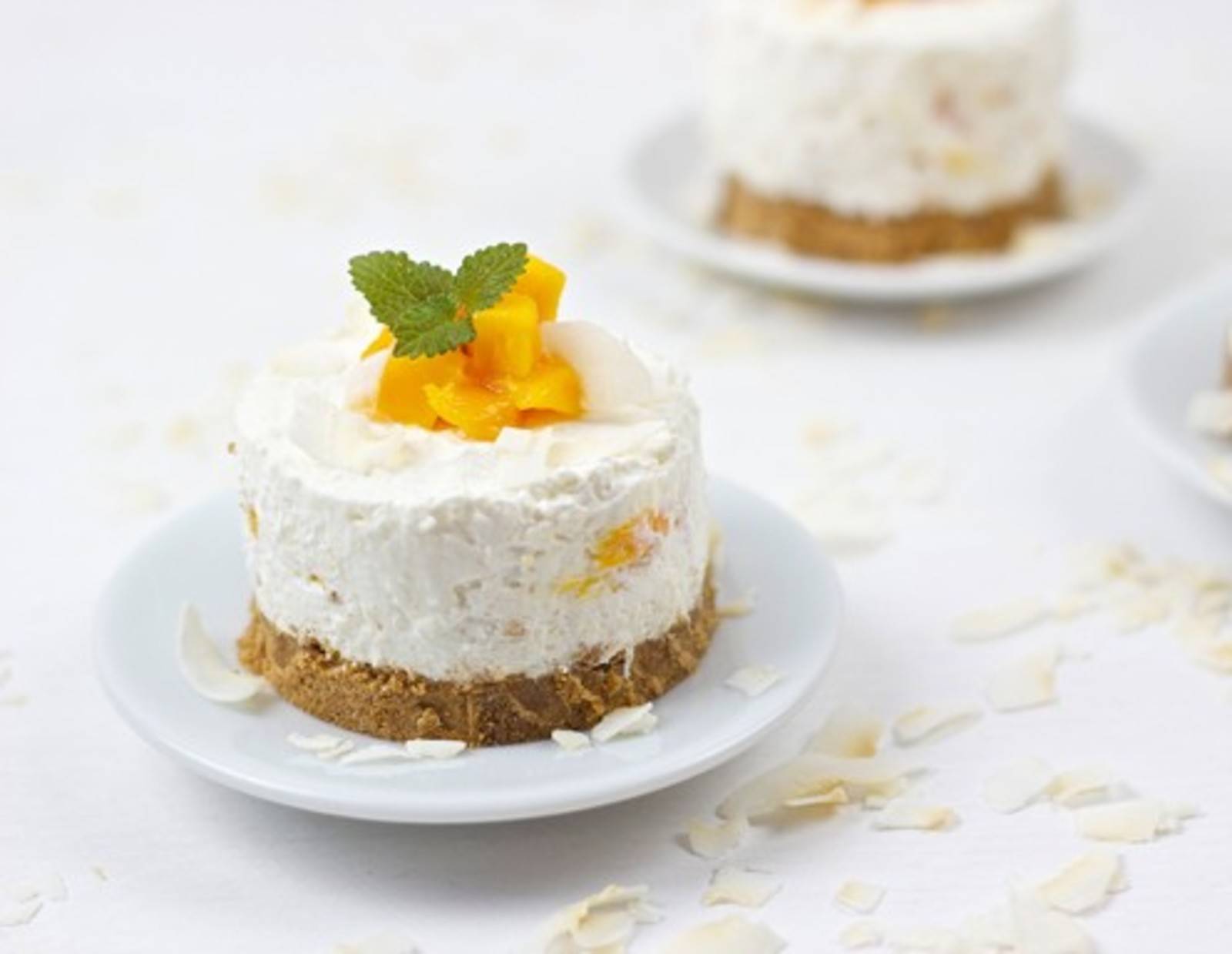 No Bake Mango Kokos Törtchen Rezept