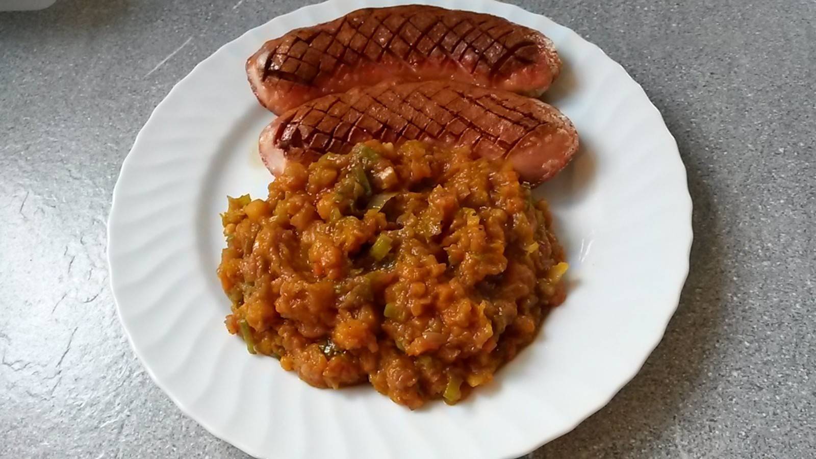 Kürbis-Karottengemüse