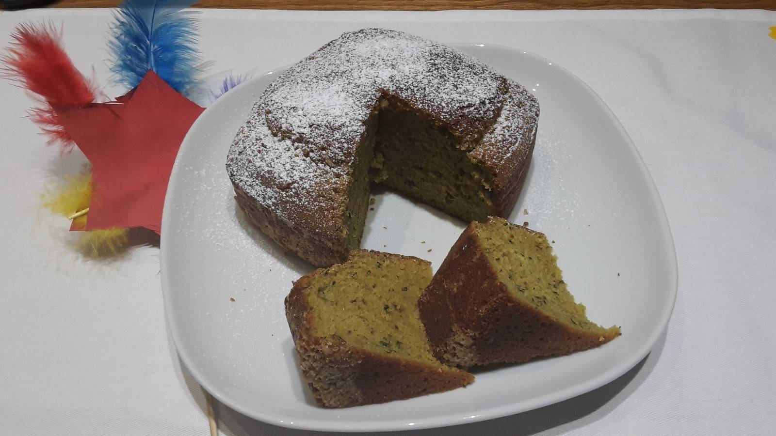 Kürbiskernkuchen mit der Heißluftfritteuse