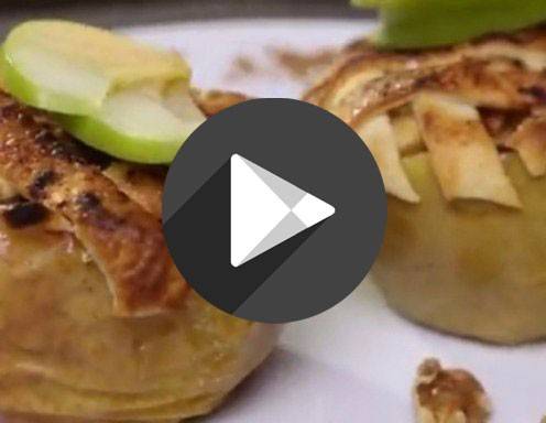 Apfelküchlein im Apfel