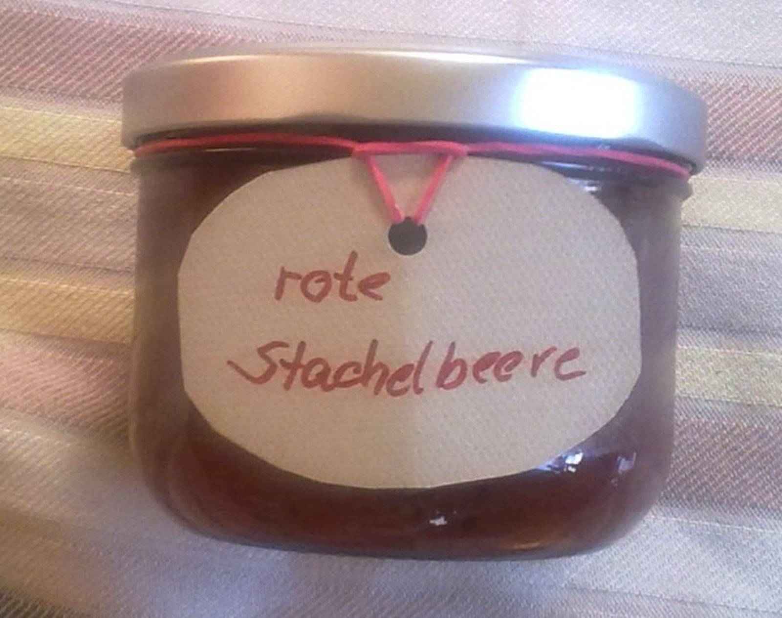 Rote Stachelbeerkonfitüre