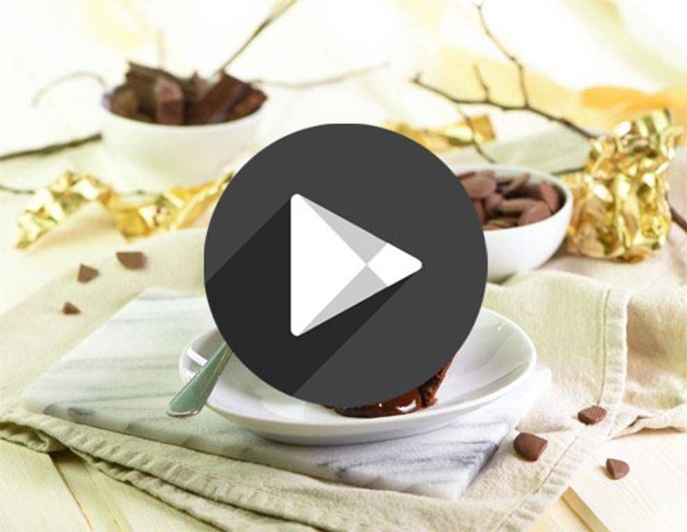 Schokokuchen mit flüssigem Kern Schokokuchen mit flüssigem Kern