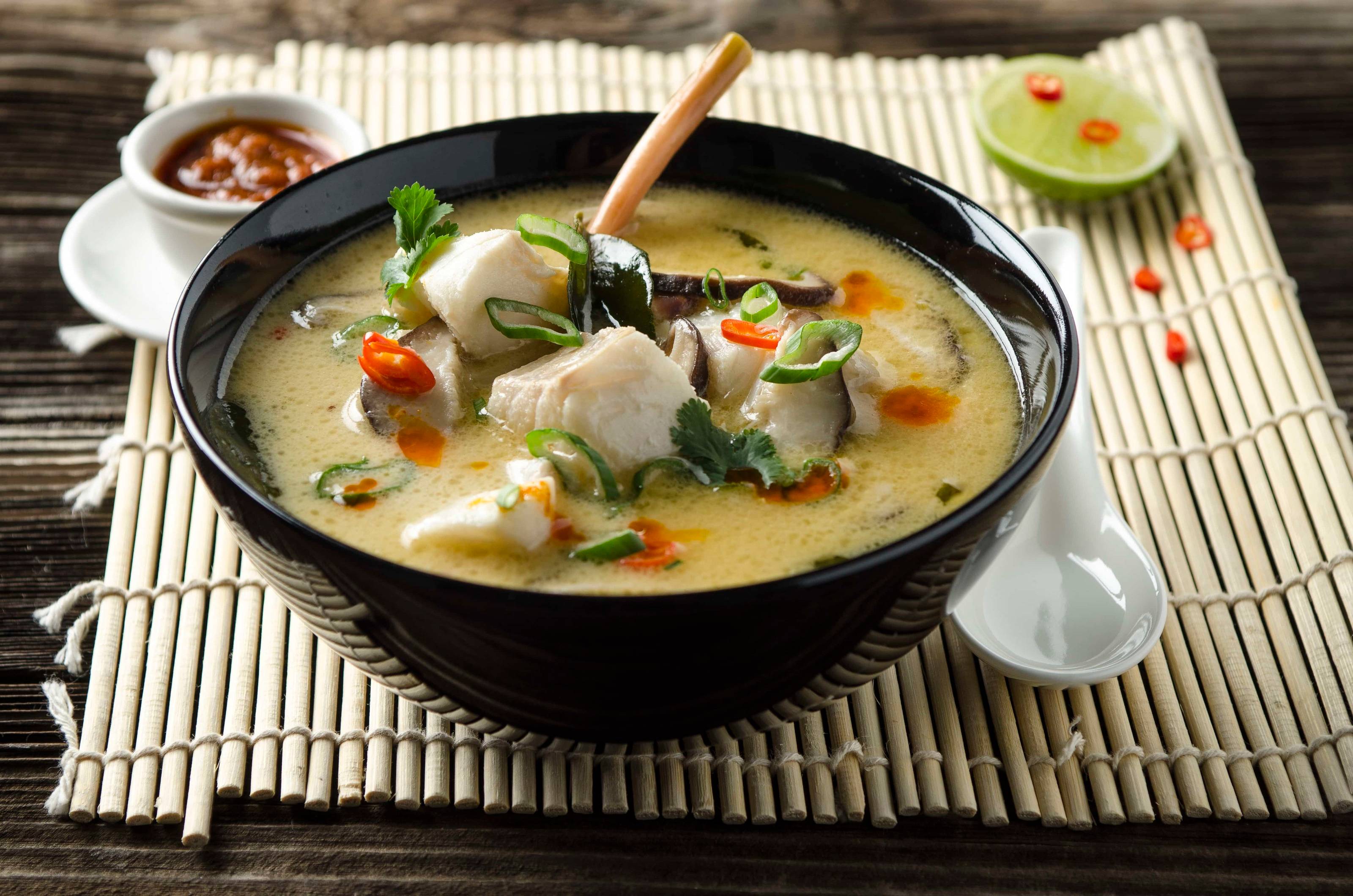 Kabeljau mit Kokos und Pilzen Rezept