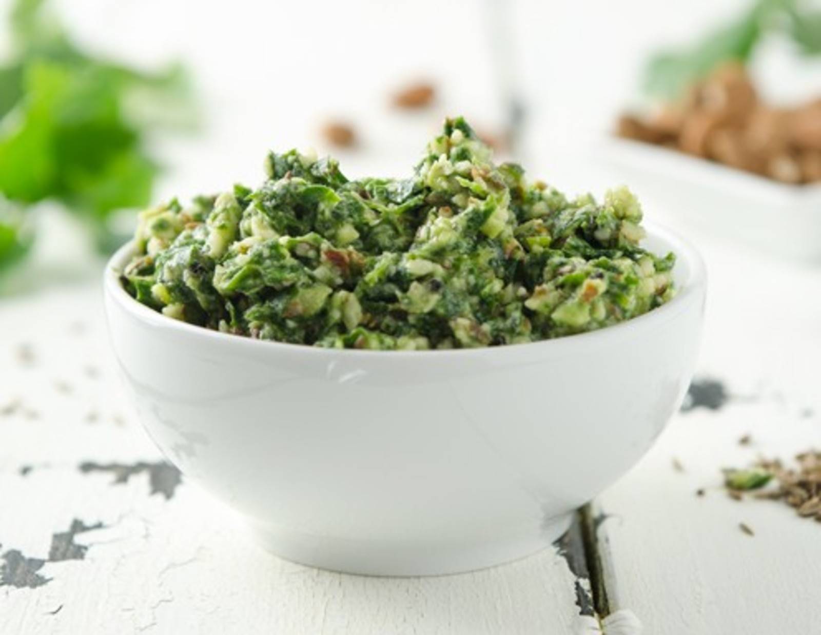 Petersilienpesto mit Aquafaba Rezept