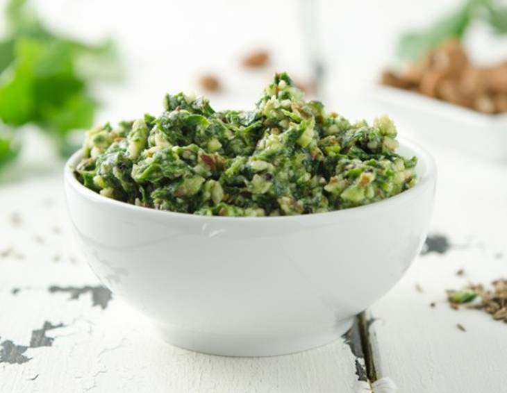 Petersilienpesto mit Aquafaba Petersilienpesto mit Aquafaba