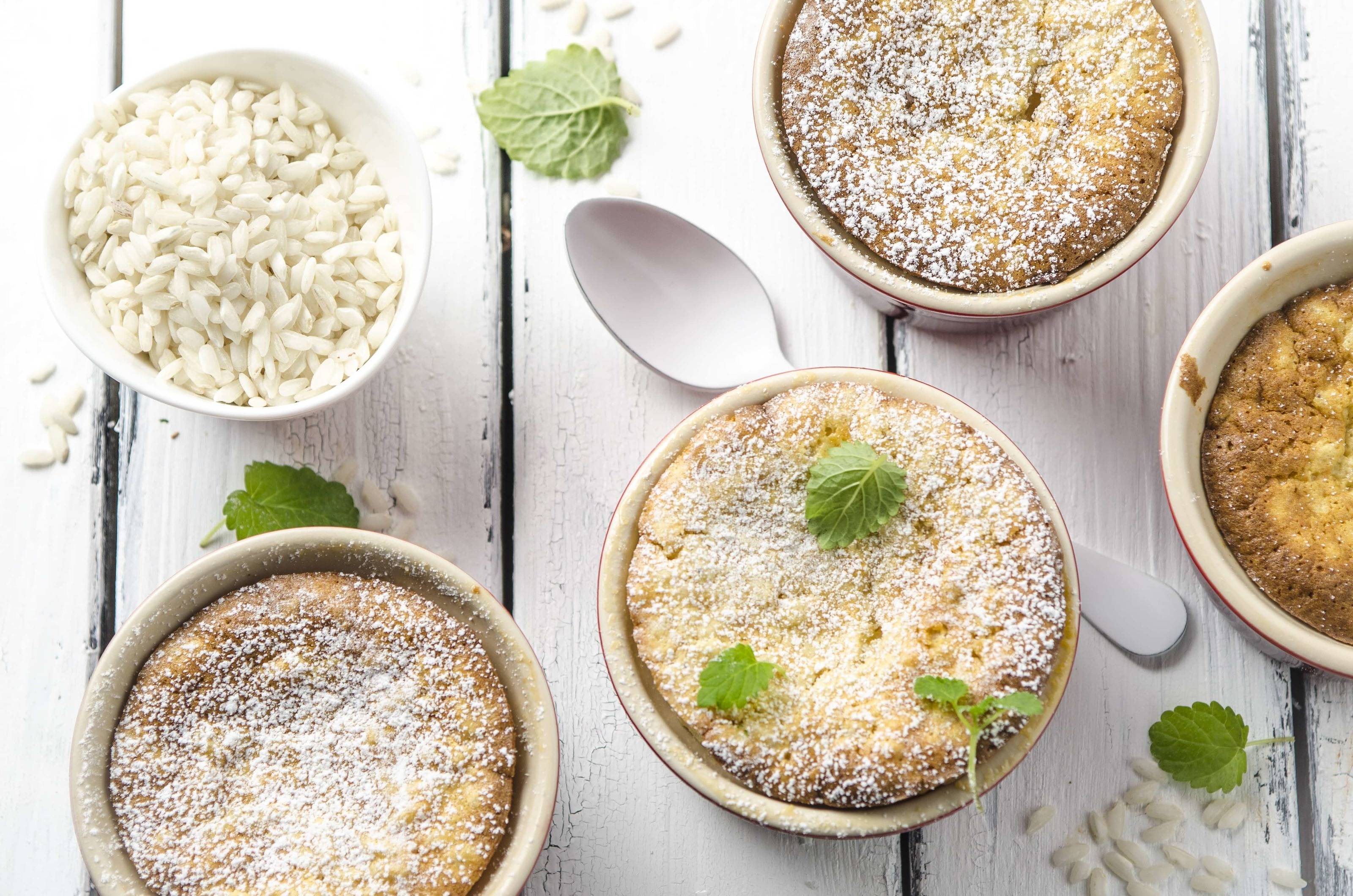 Reisauflauf mit Apfel und Zimt