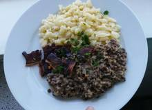 Linsen mit Speck und Spätzle Linsen mit Speck und Spätzle