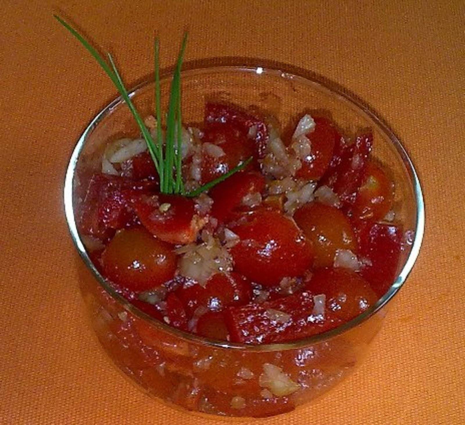 Paprika-Tomatensalat Rezept - ichkoche.ch