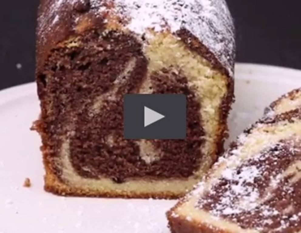 Perfekt marmorierter Marmorkuchen Perfekt marmorierter Marmorkuchen