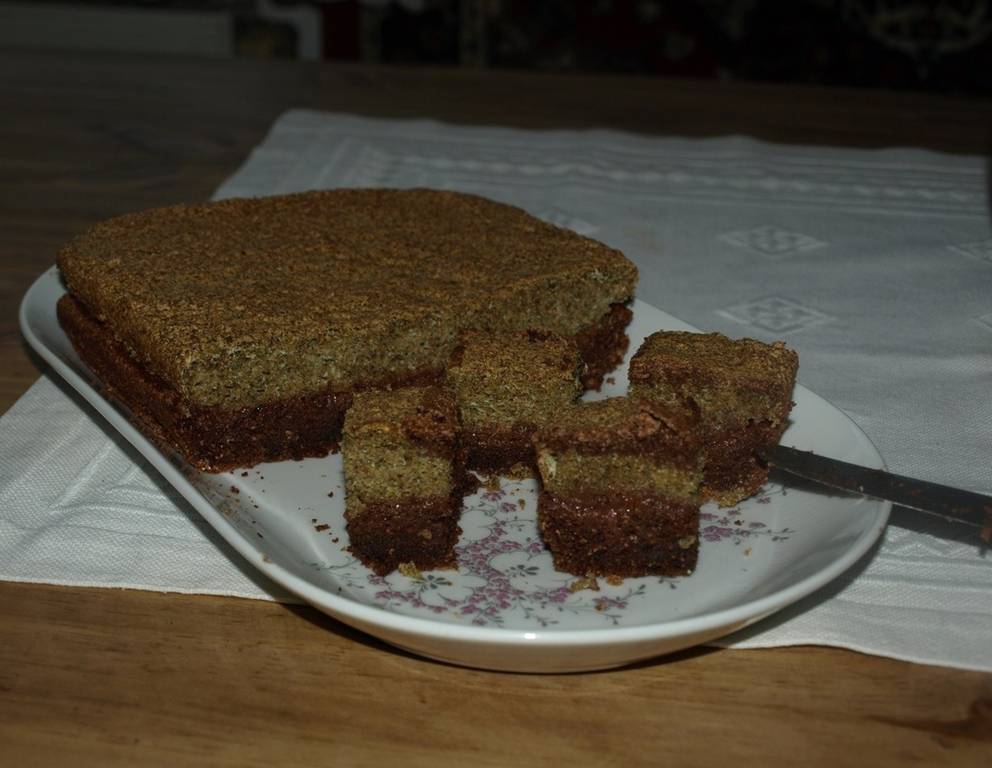 Schoko-Kürbiskernschnitte Schoko-Kürbiskernschnitte