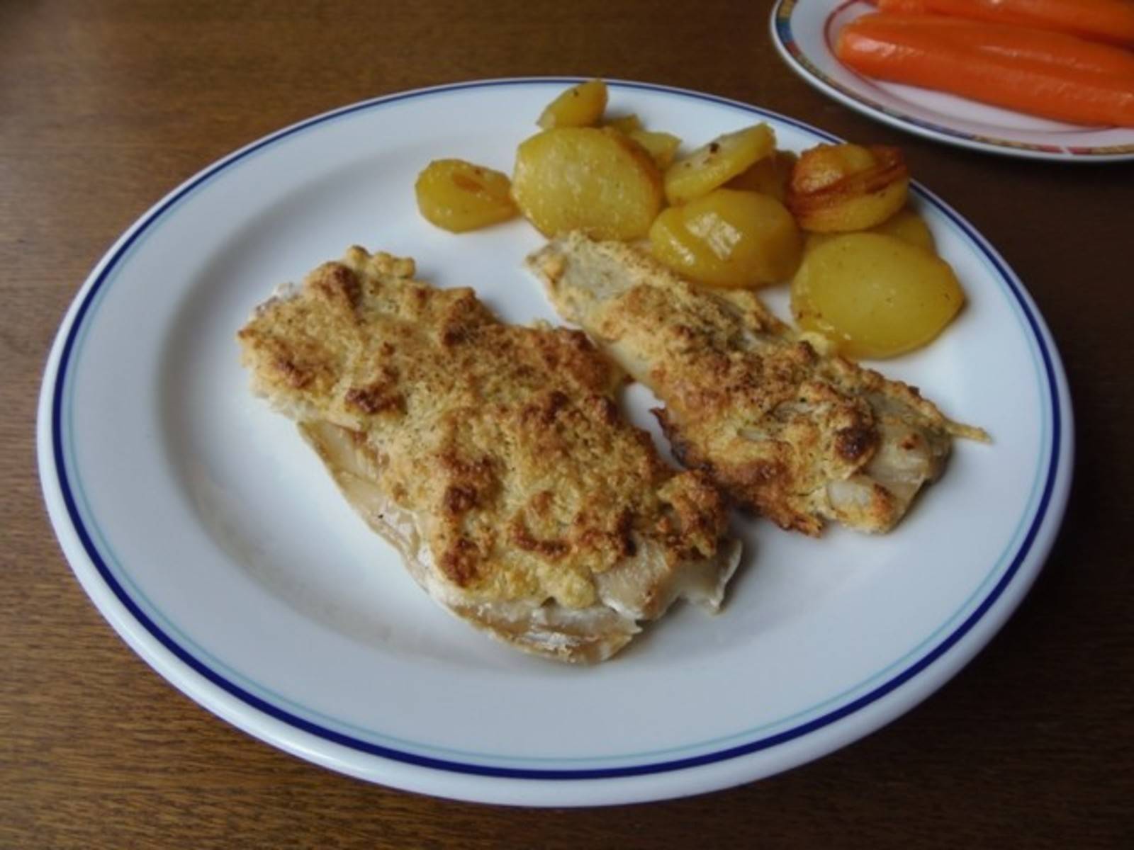 Seelachsfilet mit Frischkäse-Kruste Rezept - ichkoche.de Seelachsfilet mit Frischkäse-Kruste Rezept - ichkoche.de