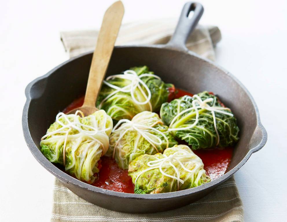 Kohlrouladen mit Tomatensauce Kohlrouladen mit Tomatensauce