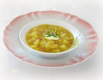 Speck-Curry-Erdäpfelsuppe