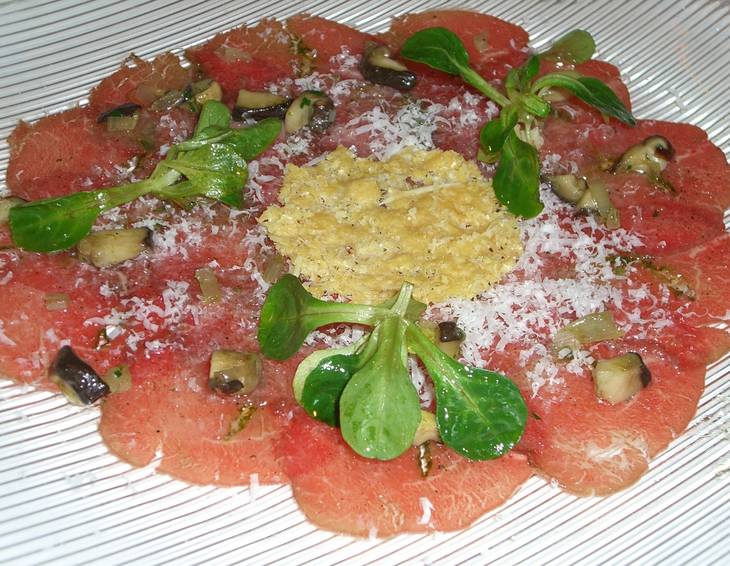 Carpaccio mit Austernpilzen