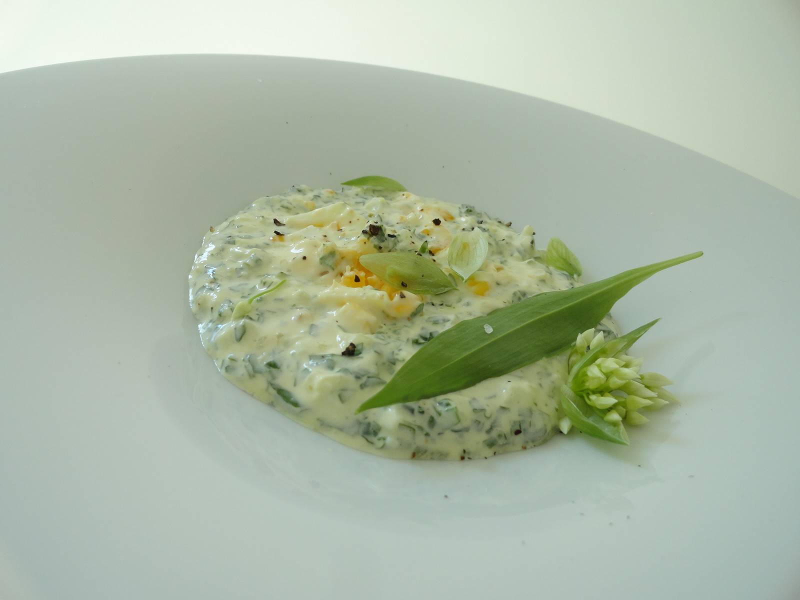 Bärlauch-Eiaufstrich Bärlauch-Eiaufstrich