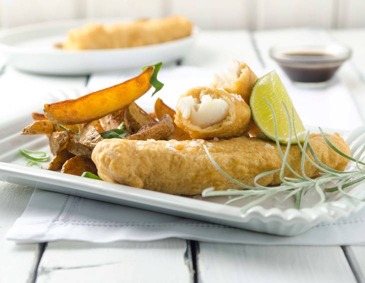 Kabeljau im Bierbackteig Kabeljau im Bierbackteig