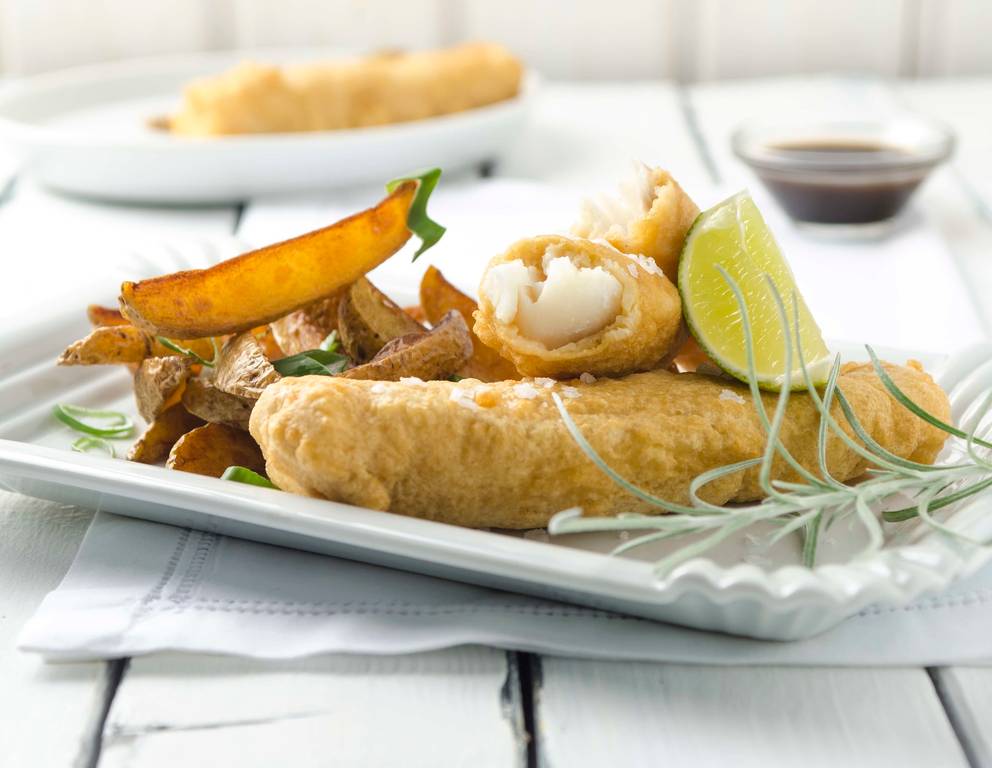 Kabeljau im Bierbackteig Kabeljau im Bierbackteig