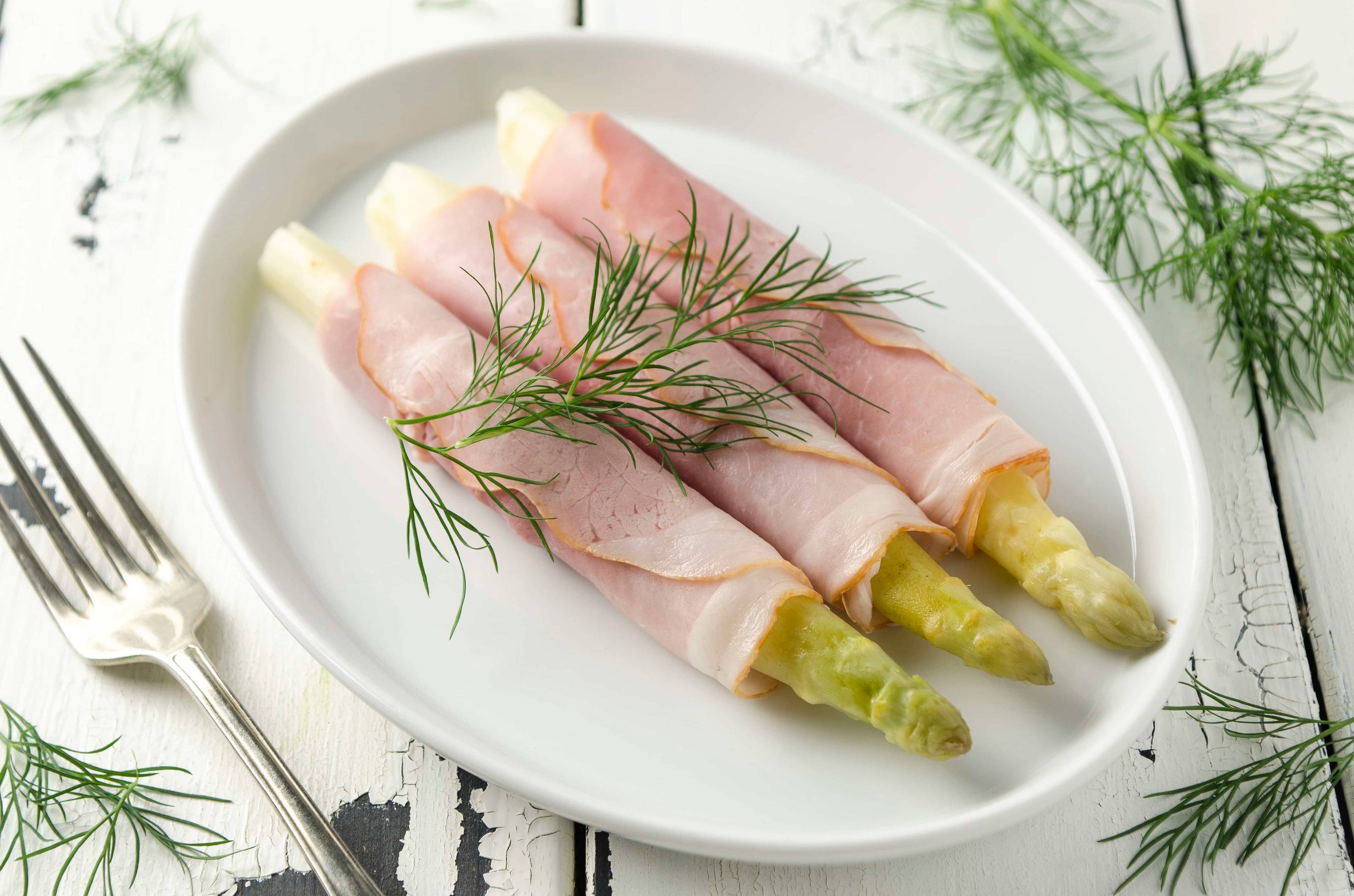 Spargel mit Schinken Rezept