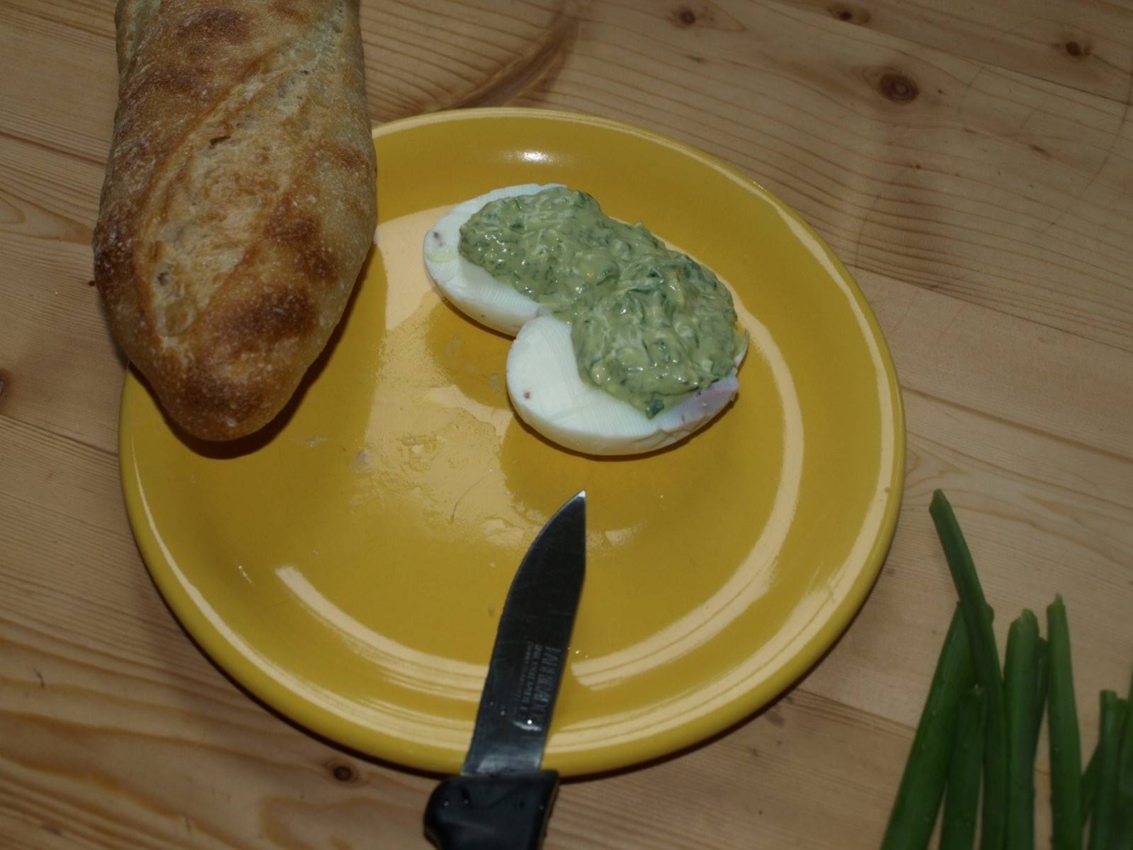 Gefüllte Bärlaucheier