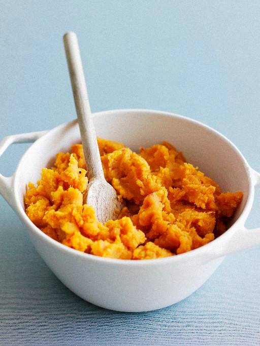 Süßkartoffelpüree mit Ingwer und Zitronengras Rezept