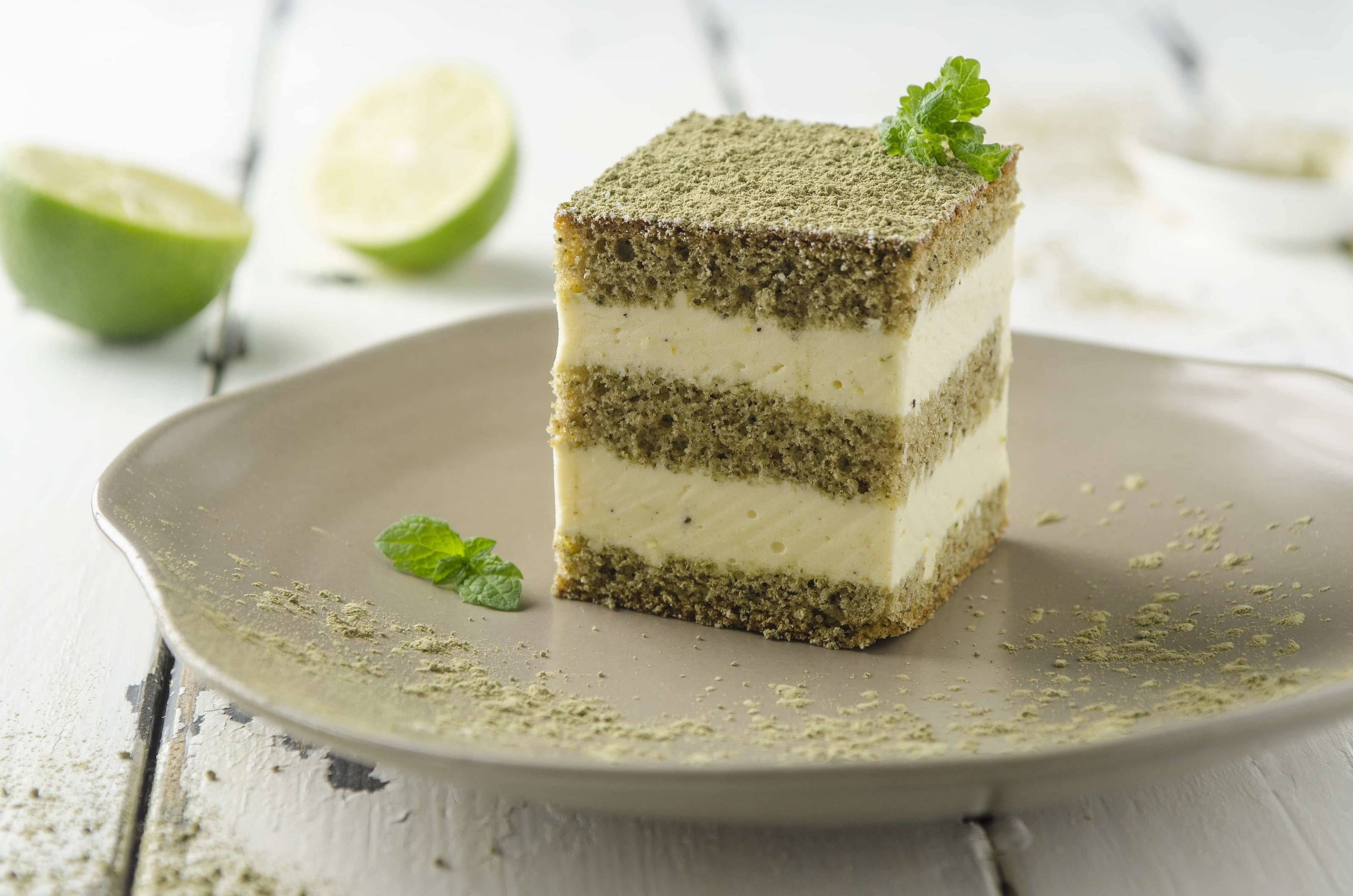 Matcha-Zitrus-Torte